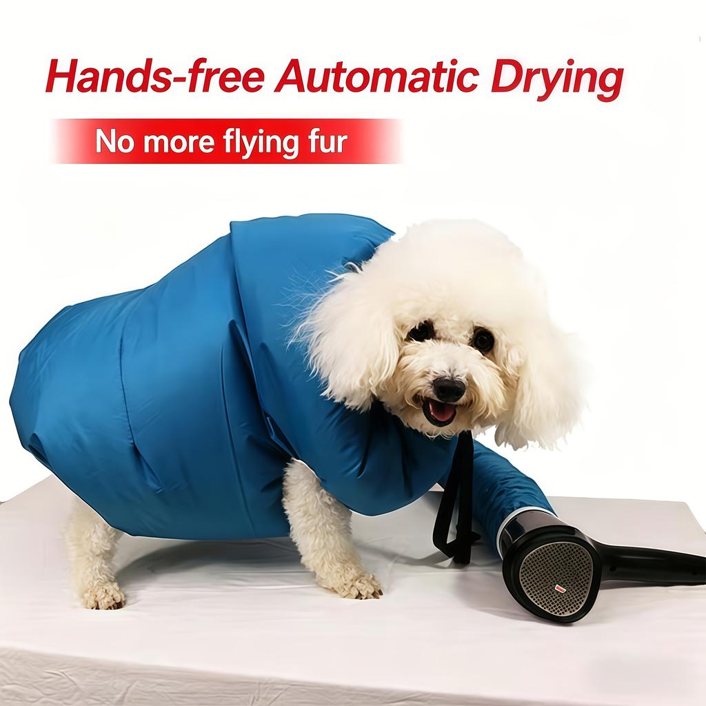 Semi-Enclosed Pet Drying Bag Many Buyers Report That It Is Very Practical And Really Shortens The Drying Time Hands-Free