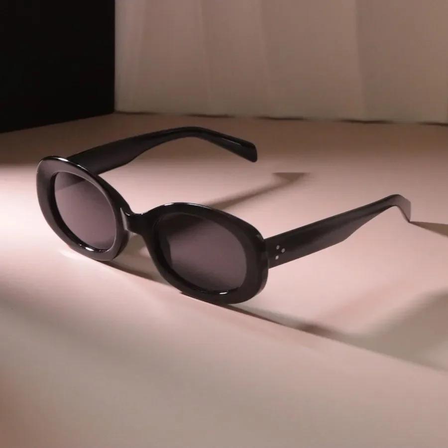 Round Unisex Oval Sunglasses Female Male Designer Colorful Black Sun Eyewear Female Male Colors Mirror Oculos De Sol