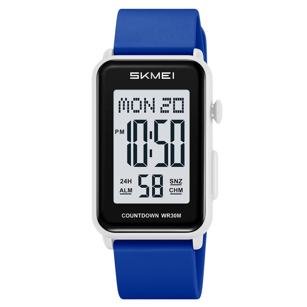 Square single display electronic watch student party multi-function alarm clock waterproof luminous outdoor sports electronic watch