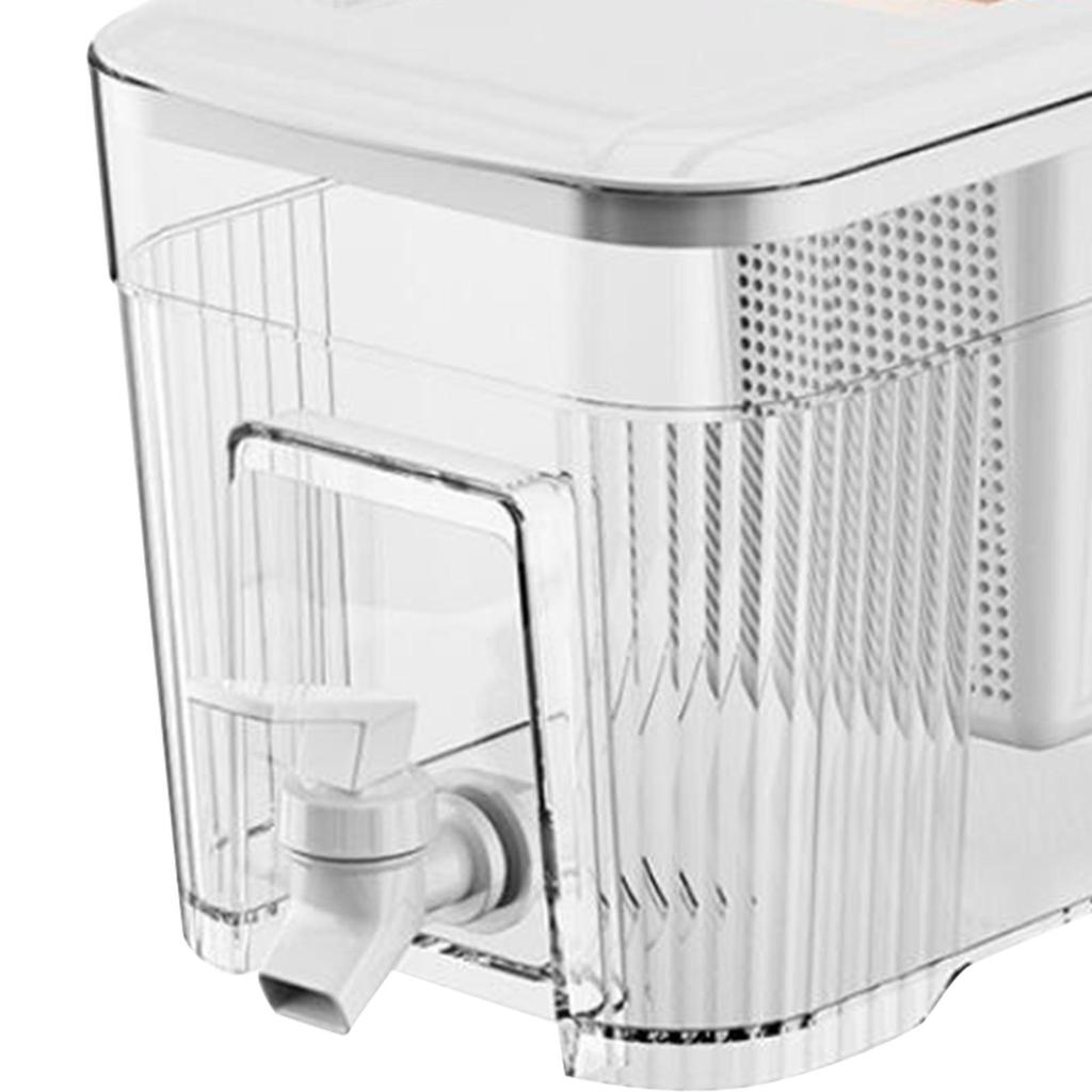 6L Beverage Container for Iced Drinks with Lid Refrigerator