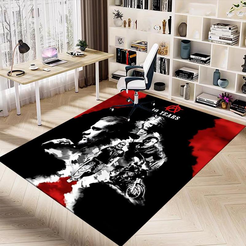 1pc Anarchy 10 Years Carpet, Office Rug Outdoor Mat Home Decor Area Carpet Festival
