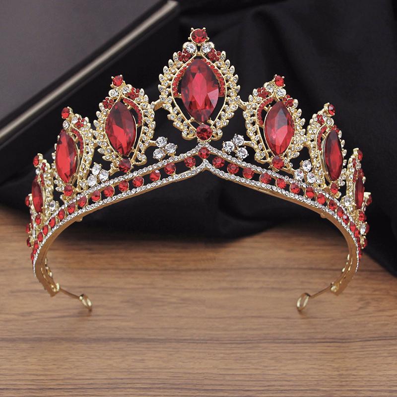 Великолепная хрустальная свадебная корона в винтажном стиле — фото 5