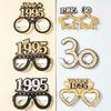 30th 40th 50th 60th 70th Balck Birthday Glasses Photography Props Celebrate Birthday Party Decoration Adults Anniversary Decor