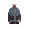 Nike Retro Sports Stand Collar Jacket Spliced Fabric Zipper Casual Sports Jacket Men Jackets Finn-Blue FV4022-491