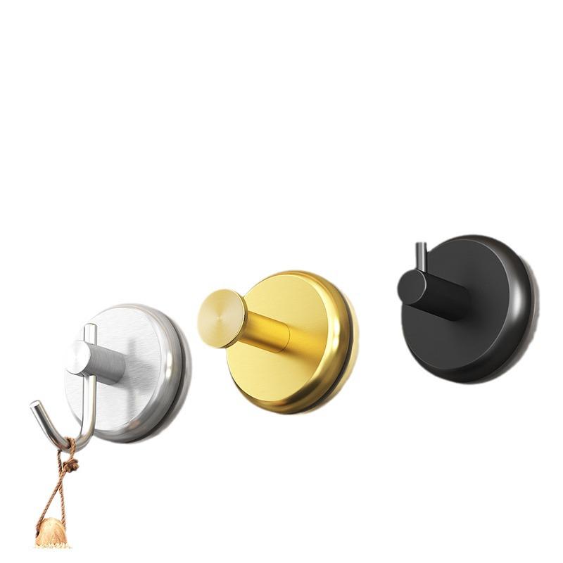 Samolepicí přísavkový háček z nerezové oceli do koupelny, na kolej nebo na dveře – Bez vrtání, silný háček pro uložení batohu/kabátu