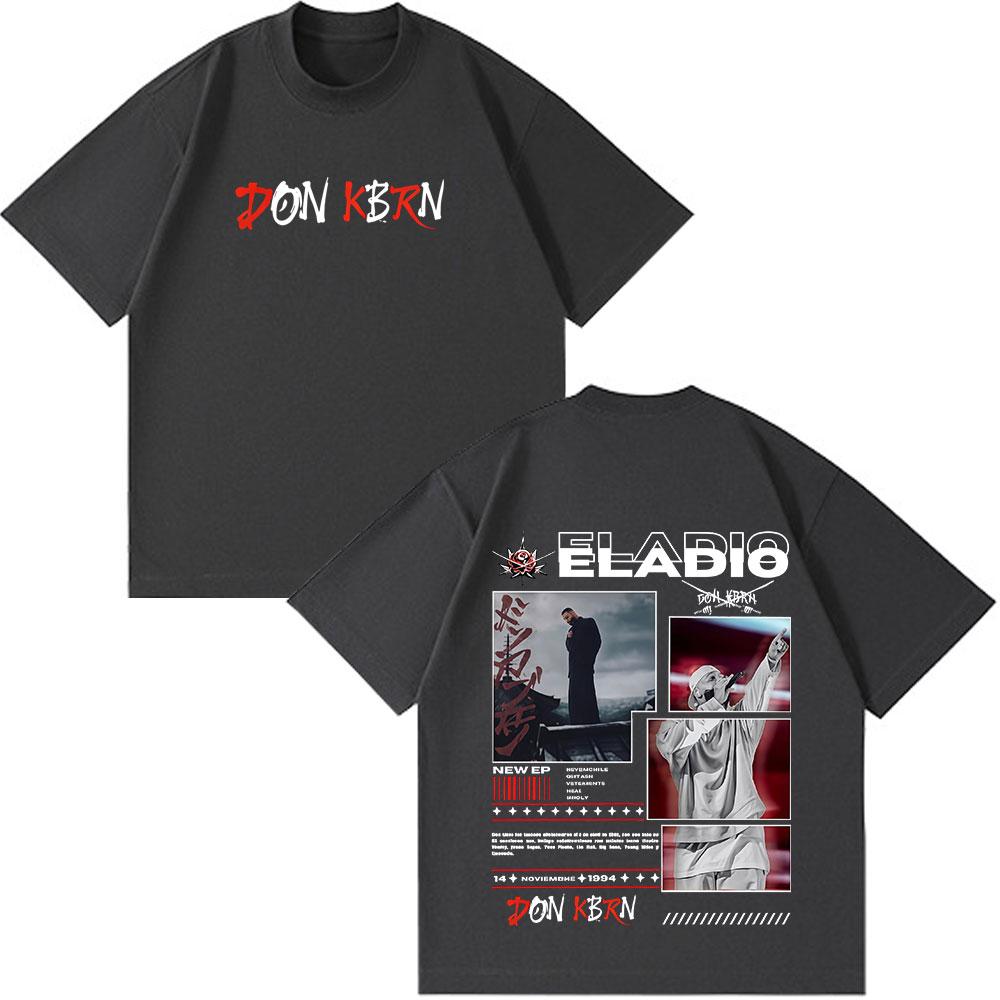 Eladio Carrion DON KBRN 2025 Album Graphic Men's and Women's Clothing Fashion Hip-hop Summer Print 100% Pure Cotton T-shirt