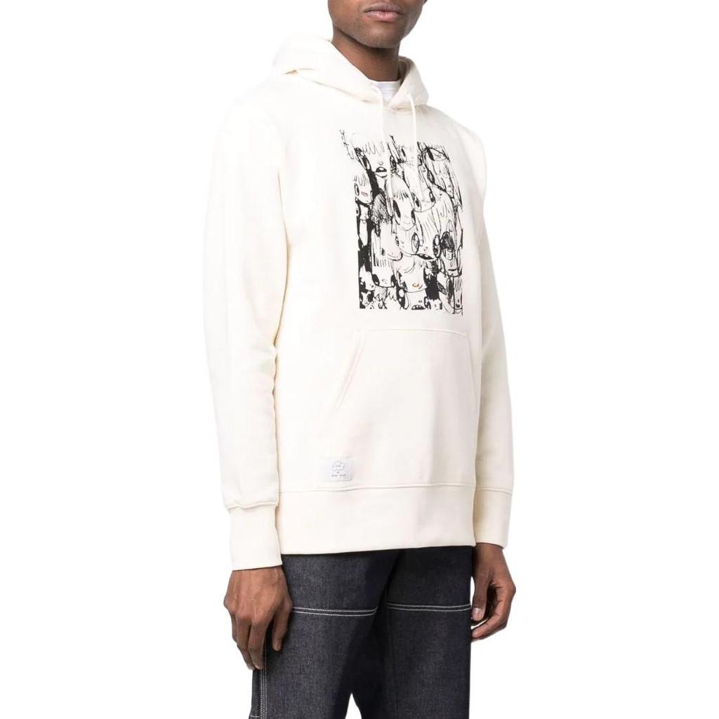 Vans X Javier Calleja Collaboration Pattern Printed Pullover Hoodie Men Hoodies White VN0A5KFS3KS