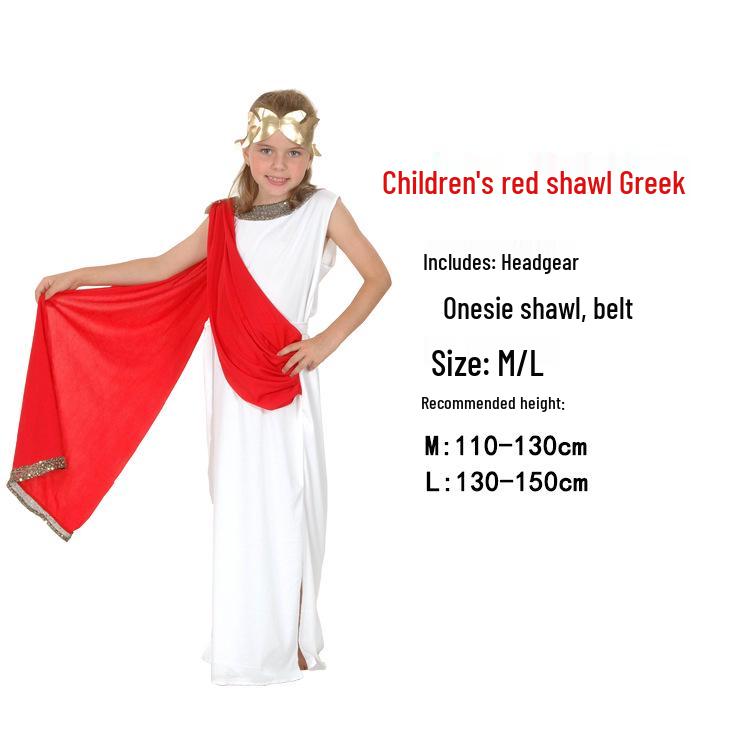 Dětský egyptský a řecký bojovník kostým: Faraon, Kleopatra, Princ, Princezna, Oblečení římské bohyně