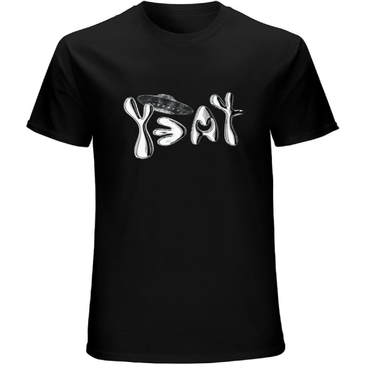 

HAOTO Rapper Yeat Short Sleeve Tee Men Crewneck Fashion T-Shirt Black XXXXXL різнокольоровий