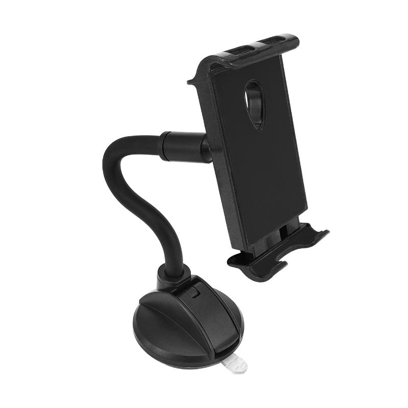 Car Phone Tablet Holder Suction Cup Dashboard Stand 360° Rotatable One-Hand Operation Universal for 4-11 Inch Mobile Device