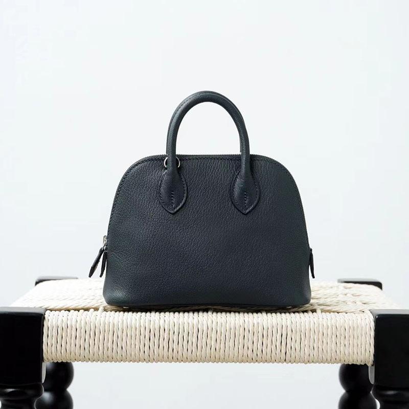 Gaoding Handmade Wax Thread Sheepskin Bowling Ball Mini 2025 New Eve Leather Shell Bag Shoulder Cross Shoulder