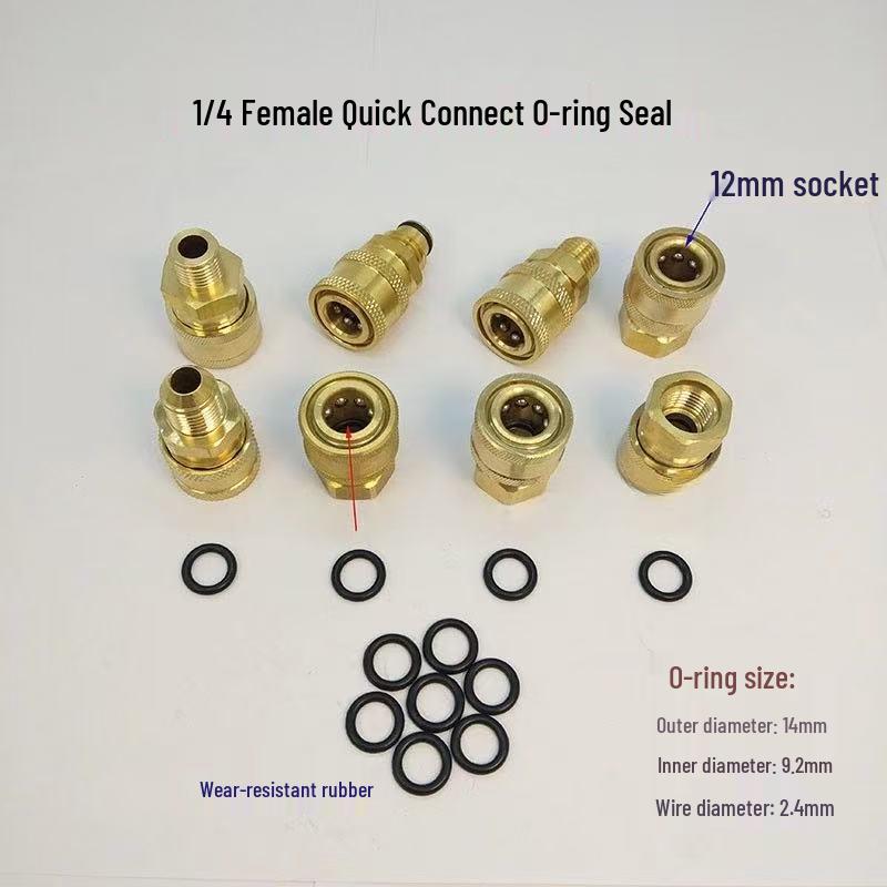 TS 3/8 Quick Connect Copper Head Seal Rings for Aquaculture