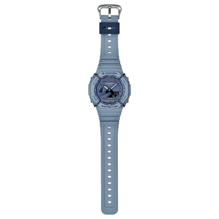 CASIO Men Liquid Crystal/Analog Dual Display Series Blue Watch GA-2100PT-2APR GA-2100PT-2APR Blue