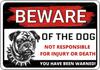Beware of The Dog  Rottweiler You Have Been Warned Aluminum Sign  Outdoor Yard Warning Perfect for Fence Yard  Home Dec