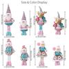 Creative Santa Claus Retractable Doll Pink Retractable Legs Doll Decoration  Party Favors