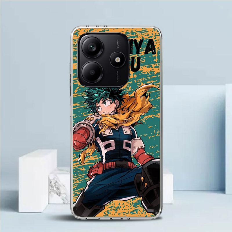 Midoriya Izuku Deku MHA My Hero Phone Case For Xiaomi Redmi Note 15 14 14S 13 12S 12 Pro Plus 11S 11 11T 11E 10S 10 + Soft TPU B