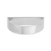 Anneau de serviette en métal semi-circulaire lisse - Décoration de table élégante en forme de D pour hôtels