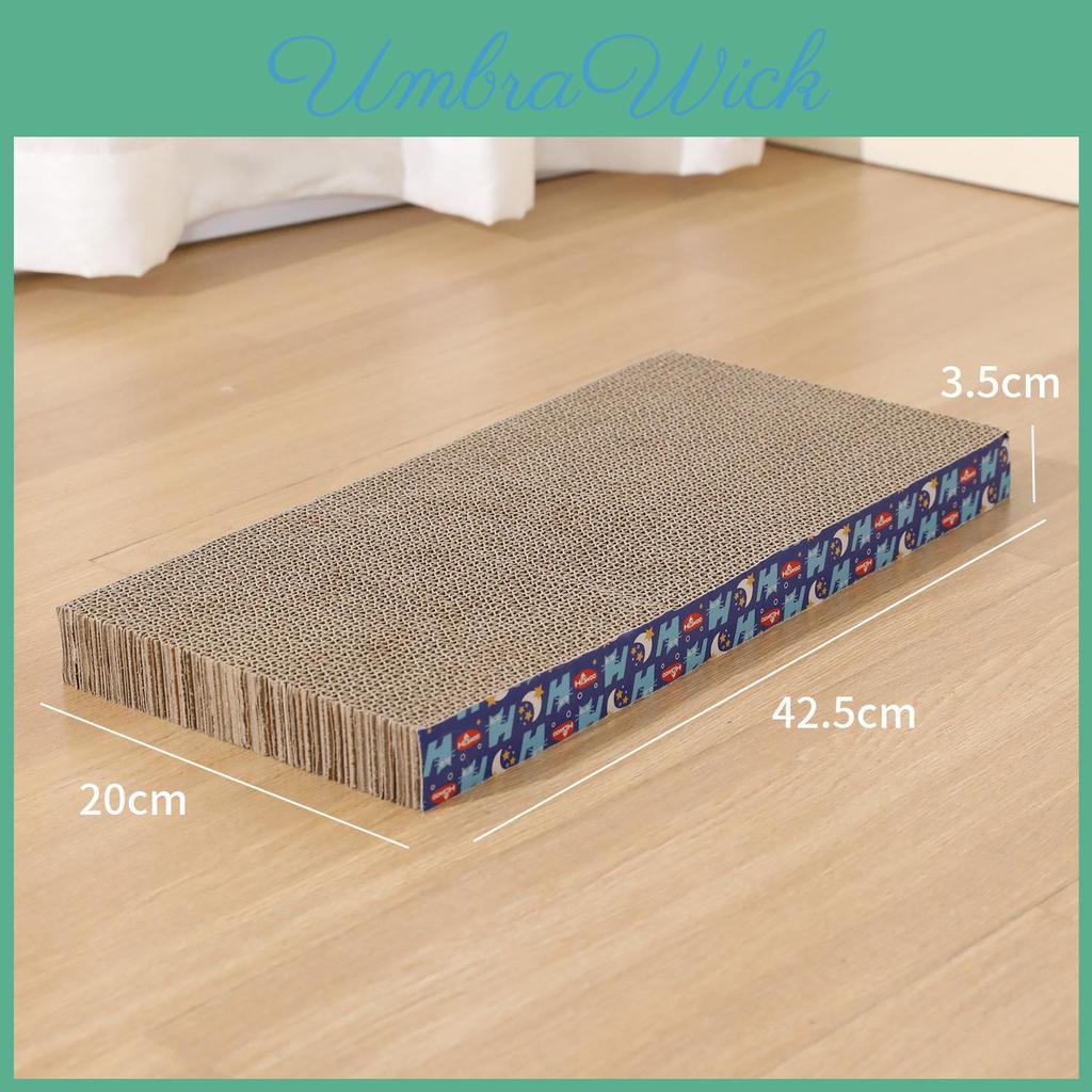 Plastic Sealed Straight Board Corrugated Cat Scratch Board For Daily Pet Play