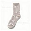 Autumn and Winter Socks Female Mink Velvet Full of Love Plush Cute Sweet Medium Tube Socks Thickened Warm Home Sleeping Socks