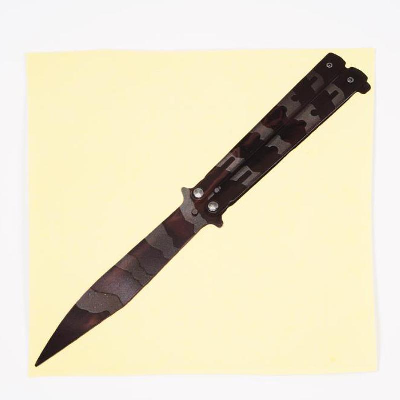 Samolepka na auto 10 stylů Butterfly Knife Osobní nálepka na auto Legrační 3D DIY škrábací obtisk 13 cm X 13 cm
