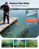 Lake Weed Roller, 5.49 M Lake & Pond Weed Removal Tool, Muck Razer Aquatic & Sludge Tiller, Rid Roots and Muck Buildup, 6 Preassembled Stainless Steel