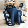 Japanese Heat-Generating Arctic Fleece Blanket Shawl - Moisture-Absorbing, Perfect for Sofa, Autumn & Winter.
