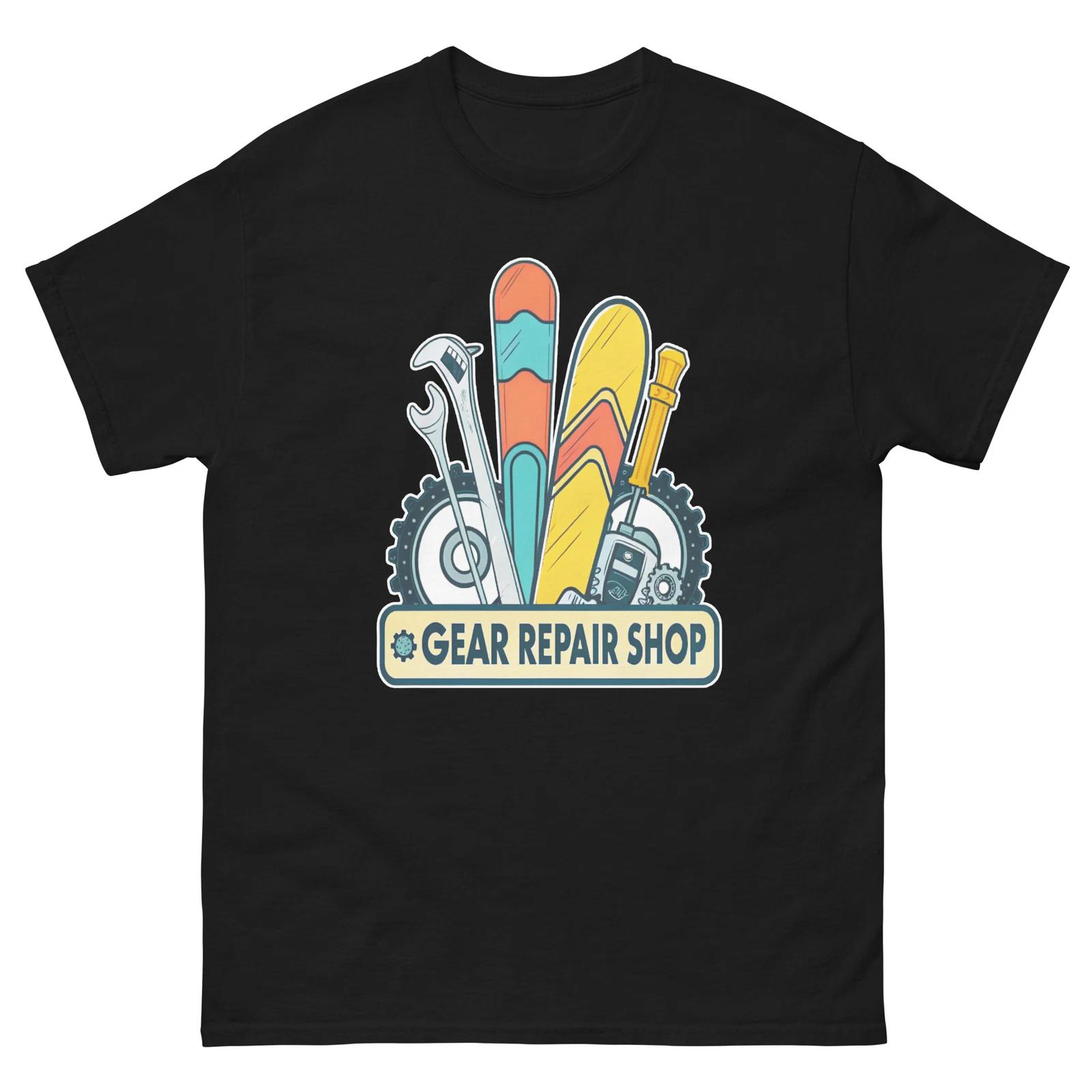 

Gear Repair Shop Mountain Ski Resort Town T-Shirt 3XL