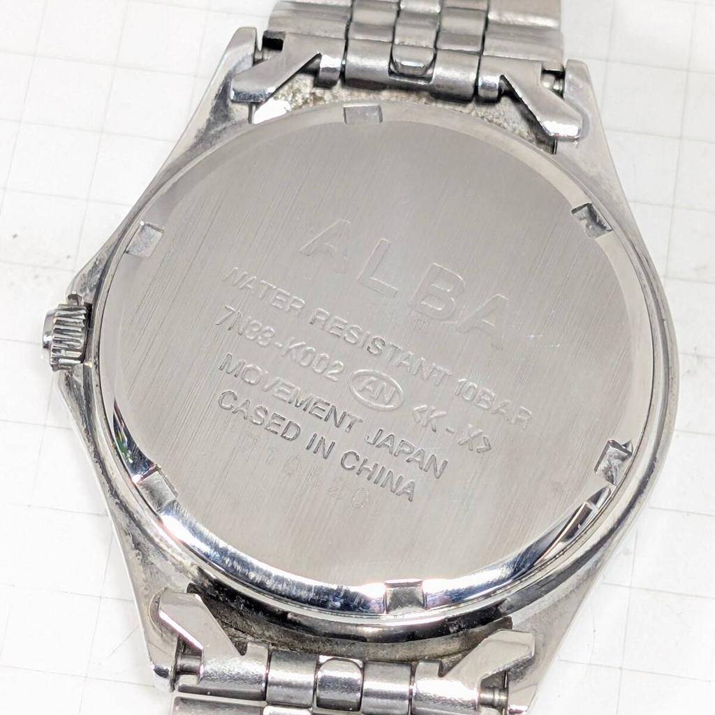 Seiko ALBA Battery Working Men's Watch, Replaced, Condition, M-16