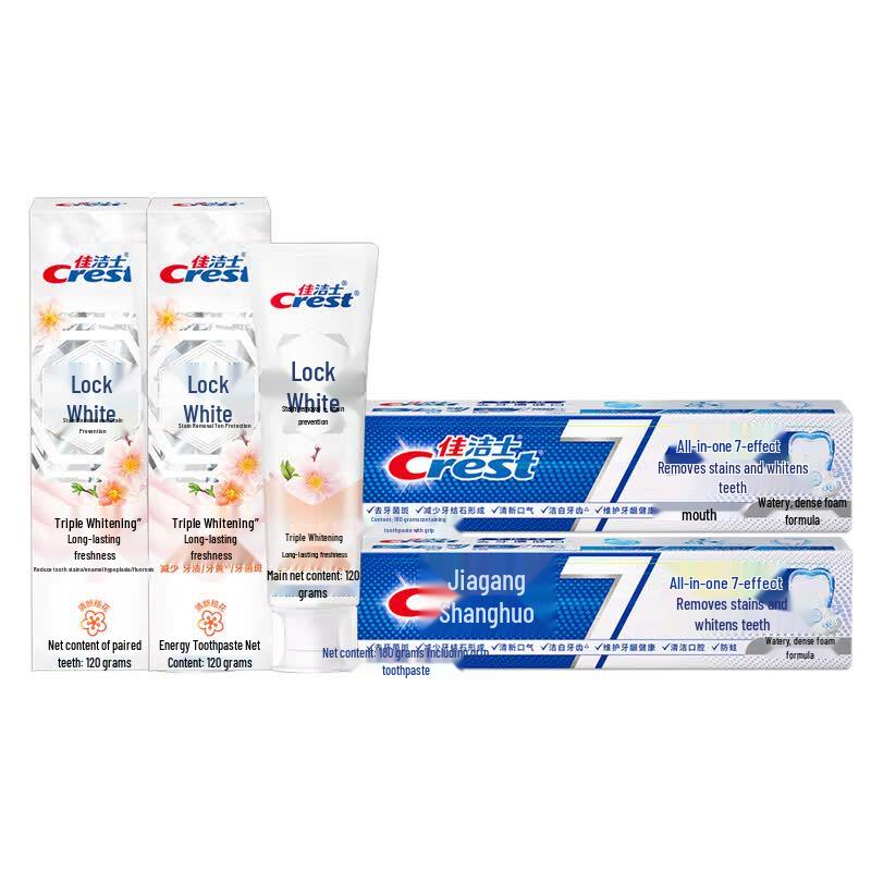 Набор зубных паст Crest All-in-One Whitening & Peach Blossom