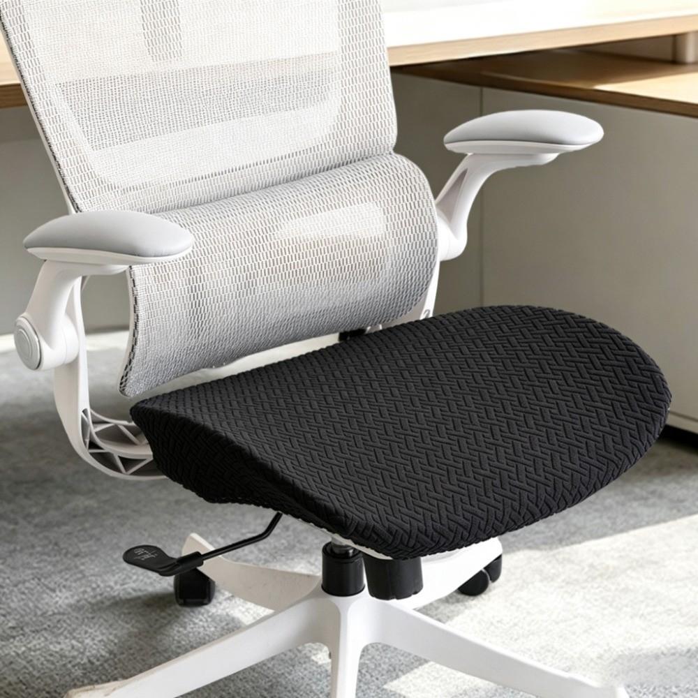 Stretch Fabric Chair Seat Cover Universal Fit Desk Chair Protector For Home Office