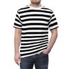 T-shirt Classica a Strisce alla Moda per Uomo Donna Personalità Colore a Contrasto Girocollo T-shirt Molteplici Opzioni di Colore Tee