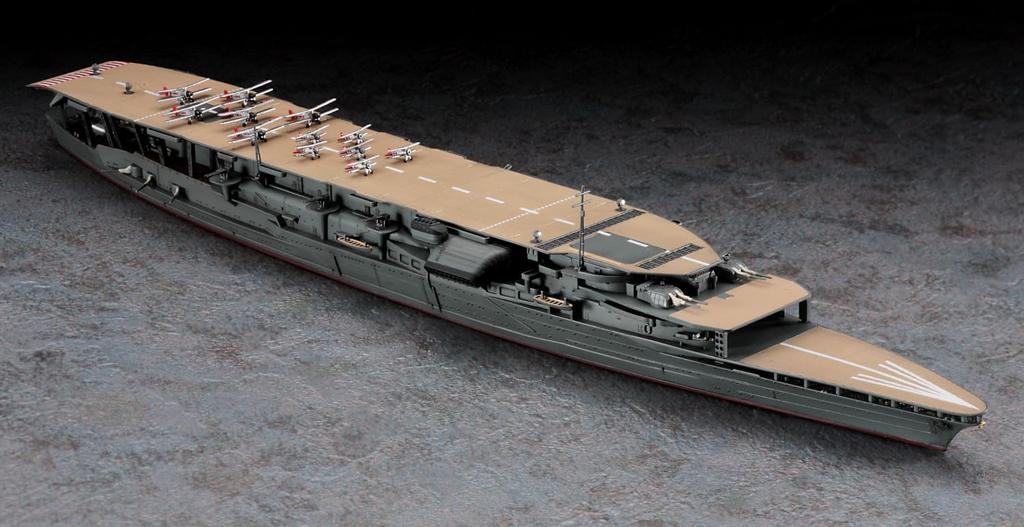 Hasegawa Japanese Navy Aircraft Carrier Akagi Triple Deck with Carrier Aircraft Set Plastic Model 30072 1/700 (Biplane) (Ship)