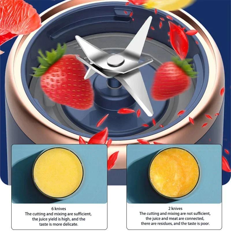Electric Juicer Cup Portable USB Multifunction Double Cup Juicer Fruit Blender Milkshake Juice Cup Smoothie Blender Mini blender