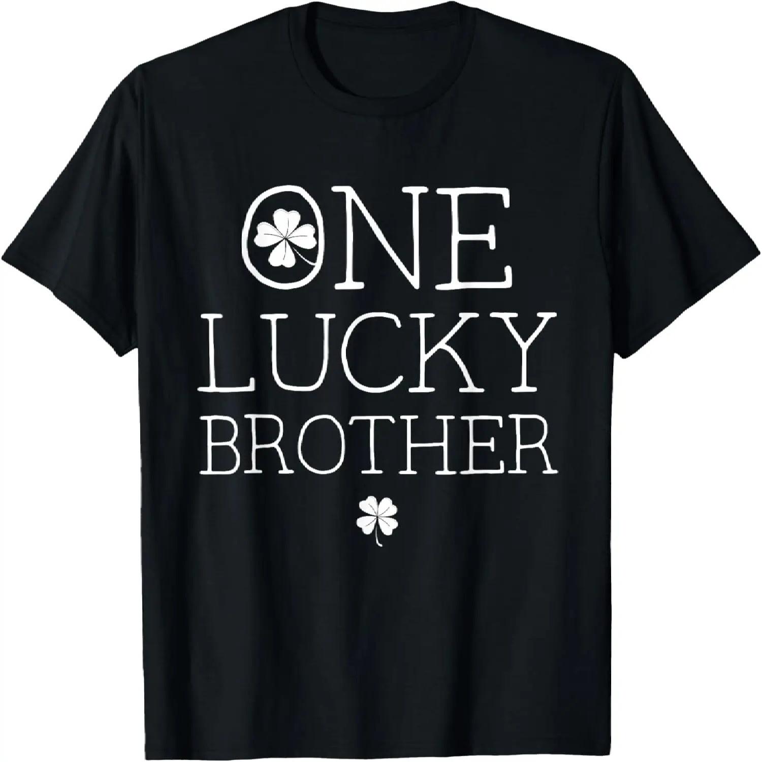 One Lucky Brother St Patricks Day Bro Matching Family Boys T-Shirt S чёрный