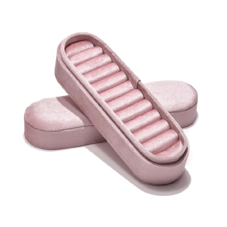 Velutum Rings Organizer Velvets Jewelry Storage Box Elegant Holder for Jewelry розовый