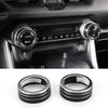 Abaiwai Car Air Condition Switch Knob Ring 3d Decoration For Toyota Rav4 Xa50      2024 Rav 4 Hybrid Parts
