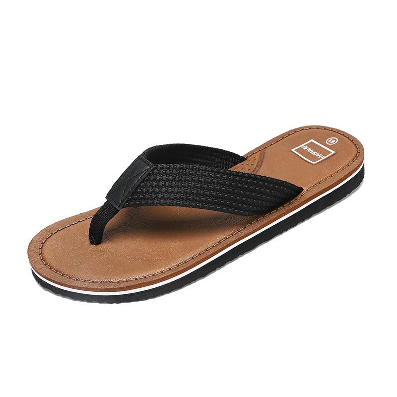 Summer Men's Beach Shoes Casual Fashion Sandals Pinch Slippers Men's Flip-flops Cool Slippers Wear Non-slip Trend