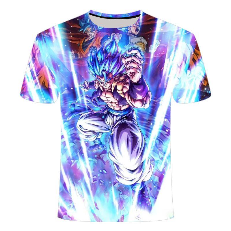 

2024 Лето Новые 3D Печатные Короткие Рукава Модные Аниме Личность Крутые Трендовые Мужские и Женские Короткие Рукава 6XL