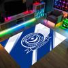 Portsmouth FC Design Crystal Velvet Carpet Cozy Non?Slip Printed Rug For Bedroom Living Room Entrance