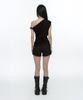 ROUGHNECK Twist Strap Shirring Top Black