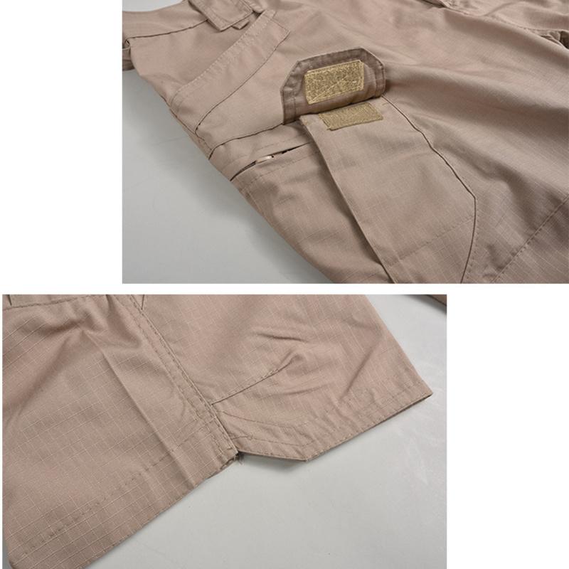 Men Urban Shorts Outdoor Wear-Resistant Cargo Shorts Quick Dry Multi-pocket Plus Size Hiking Pants