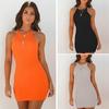 Women Pit Slip Mini Dress Summer Lady Sleeveless Bodycon Party Vestidos