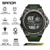 Sanda Youth Tactical Luminous Multifunction Waterproof Men's Electronic Watch