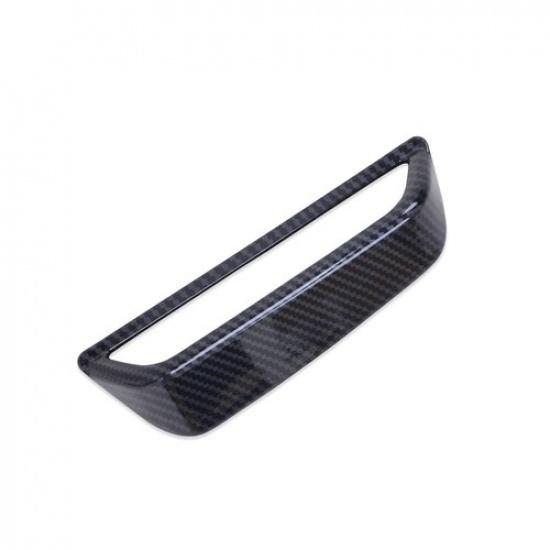Carbon Fiber Headlight Adjust Switch Cover Trim For Kia Niro 2023 2024 2025 Carbon Fiber 1pcs