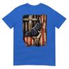 American Usa Flag Christian Cross Patriotic (On Back) Tshirt