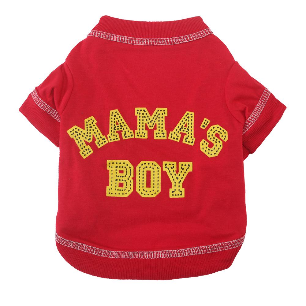 Dog Clothes Pet Apparel - Round Neck Ribbed Elastic Thin Cotton T-shirt in Stock
