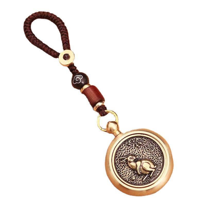 Tierkreis Messing Auto Schlüsselanhänger: Kreatives, Unisex-Anhänger-Geschenk