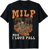 Man I Love Fall Funny Skeleton Pumpkin Halloween Gift T-Shirt S-3XL