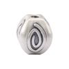 Retro Sterling Silver S999 Eye Pattern Spacer Beads for DIY Red String Bracelet