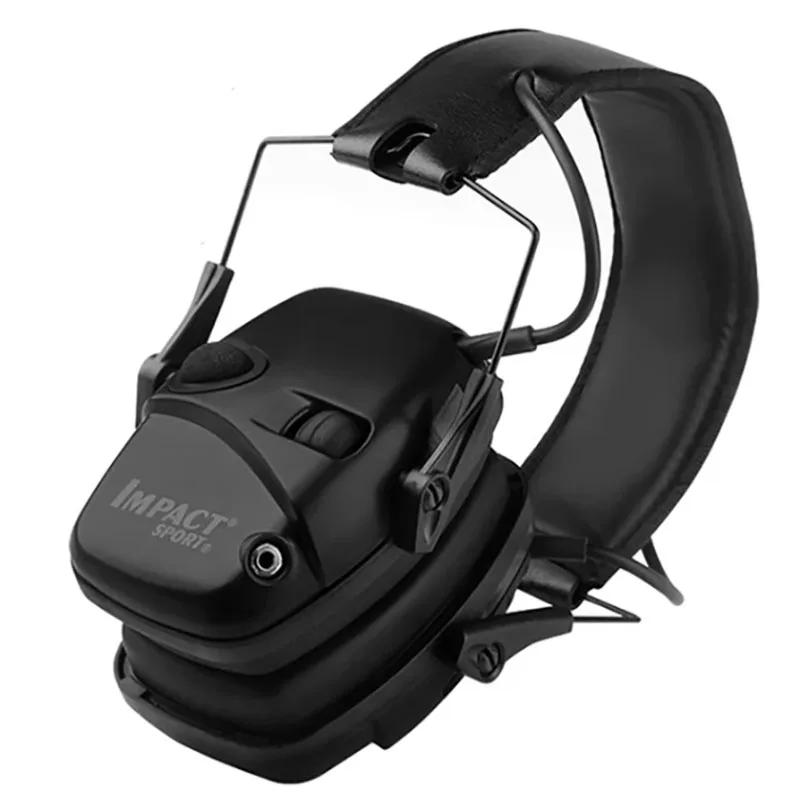 Paraorecchie Elettronico Tattico Originale per Tiro all'Aperto Cuffie Anti-rumore per Sport all'Aperto Amplificazione Suono d'Impatto Udito